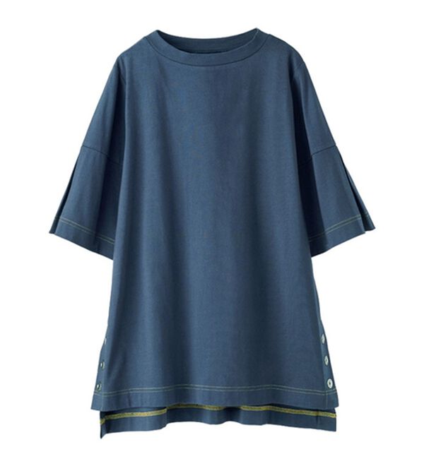 BELLUNA（ベルーナ）の「ひんやりキシリトール加工綿１００％プルオーバー（カットソー）」｜詳細画像