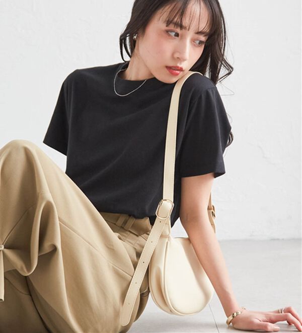 RANAN（ラナン）の「【5つの機能付】ひんやり着回し抜群ベーシックＴシャツ＜選べる着丈＞（Tシャツ）」｜詳細画像