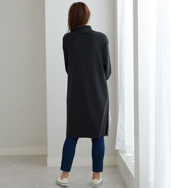 BELLUNA（ベルーナ）の「ふんわりなめらか裏ベロアワンピース（カットソーワンピース）」｜詳細画像