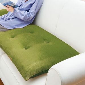 「【早割】固わた入りボリュームソファパッド（ソファパッド）」｜グリーン