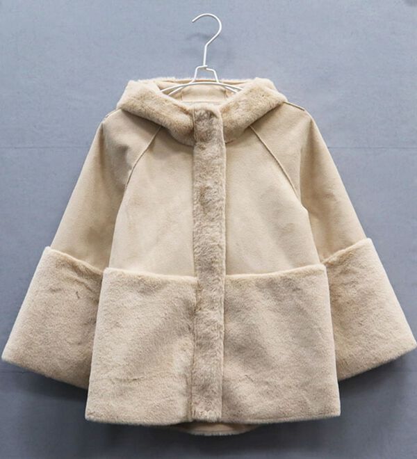 BELLUNA（ベルーナ）の「フェイクファー切替デザインフードコート（ハーフコート）」｜詳細画像