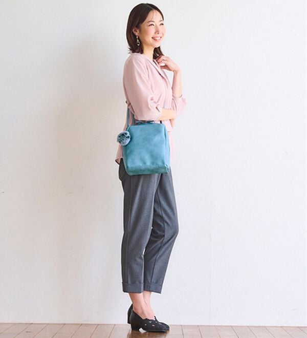 BELLUNA（ベルーナ）の「ガバッと開く！充実収納の３層式ミニショルダー（ショルダーバッグ）」｜詳細画像