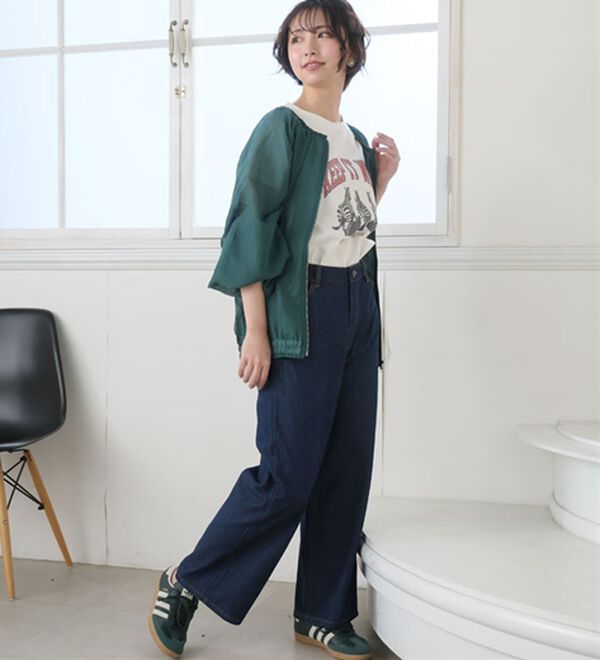 A HAPPY MARILYN（アハッピーマリリン）の「【Ｍ～７Ｌ】【選べる丈】【夏でも穿きたい】美脚＆美尻が叶う 優勝！ 着痩せ ワイドパンツ（ワイドパンツ・ガウチョ）」｜詳細画像