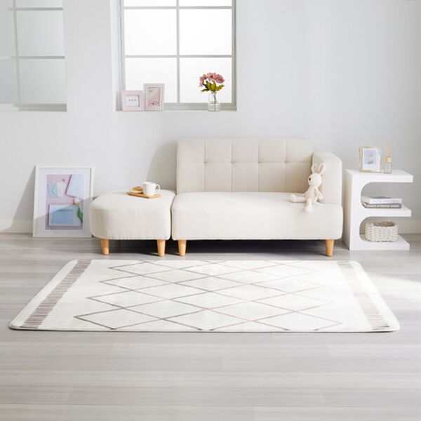 iellio（イエリオ）の「北欧調洗えるはっ水フランネルラグ＜ロングシーズン・床暖対応・洗濯可能・ウォッシャブル・おしゃれ・はっ水＞（ラグ）」｜詳細画像