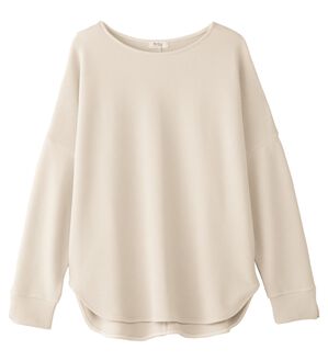 Viola e Viola（ヴィオラ エ ヴィオラ）の「ふくれジャカードドルマントップス（カットソー）」｜グレージュ