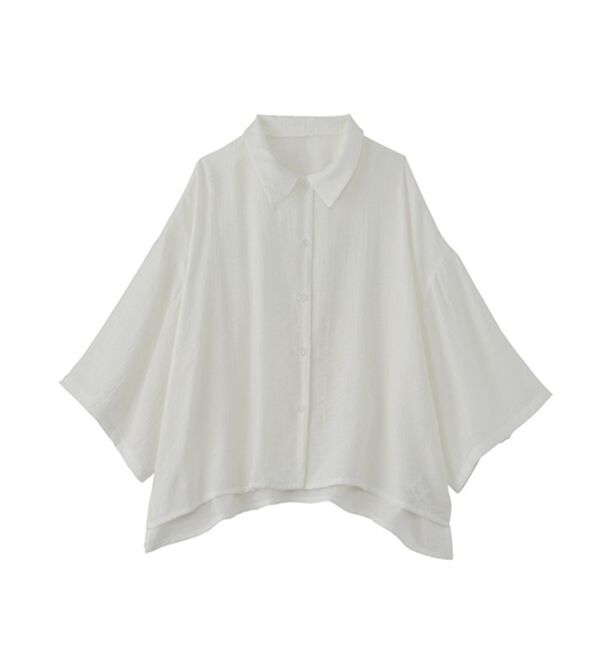 GeeRA（ジーラ）の「ワッシャーポプリンブラウス（ブラウス）」｜詳細画像