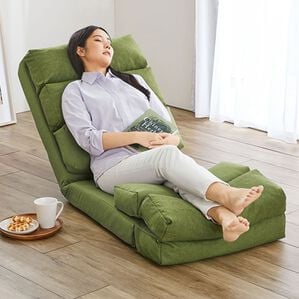 iellio（イエリオ）の「ごろ寝ができる３ＷＡＹハイバック座椅子（座椅子）」｜グリーン