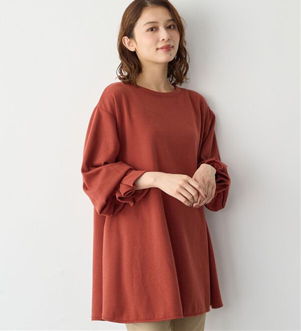 Viola e Viola（ヴィオラ エ ヴィオラ）の「裏ファー袖タックチュニック（チュニック）」｜詳細画像