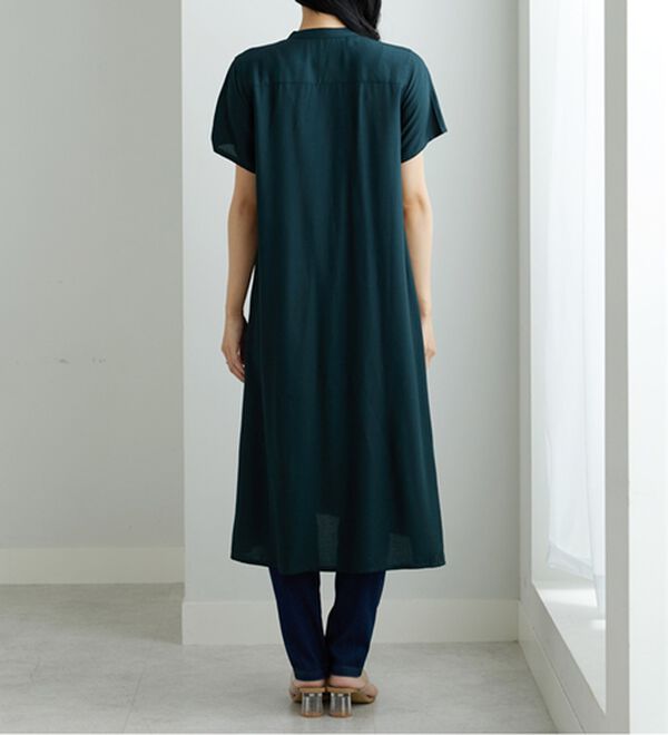 BELLUNA（ベルーナ）の「レーヨン素材スキッパーデザインワンピース（その他ワンピース）」｜詳細画像