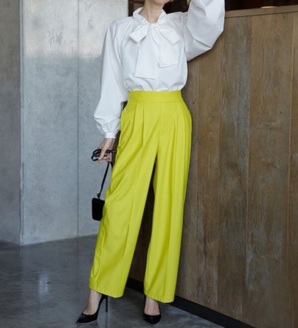 RANAN（ラナン）の「キレイ見え！防風ワイドパンツ（フルレングスパンツ）」｜詳細画像