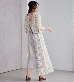 RANAN（ラナン）の「バックリボンデザインレースワンピース（その他ワンピース）」｜オフホワイト