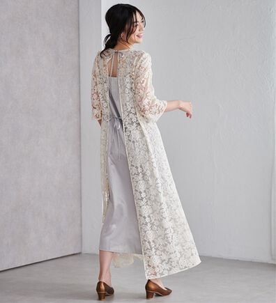 RANAN（ラナン）の「バックリボンデザインレースワンピース（その他ワンピース）」