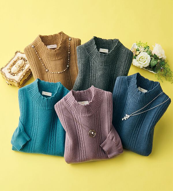 ルフラン（ルフラン）の「やさしい手ざわりのコットンカシミヤセーター（ニット・セーター）」｜詳細画像