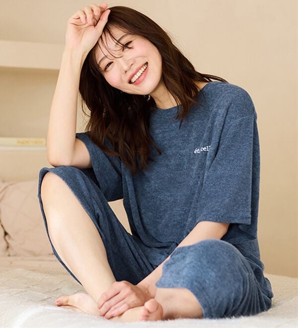 LAVIENNE（ラヴィエンヌ）の「【着るタオル】サラッと気持ちいい！パイルパジャマ（パジャマ・ルームウェア）」｜詳細画像
