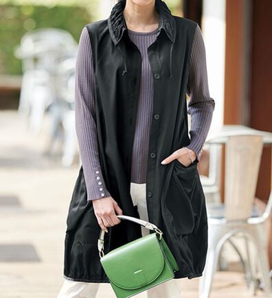 BELLUNA（ベルーナ）の「個性際立つコクーンデザインロングジレ（ジレ）」