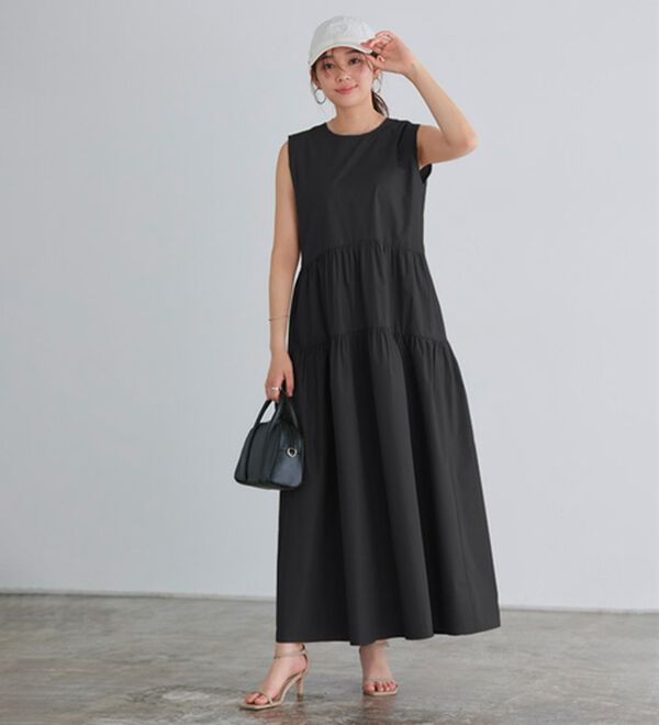 Pierrot（ピエロ）の「ラウンドティアードワンピース（カットソーワンピース）」｜詳細画像