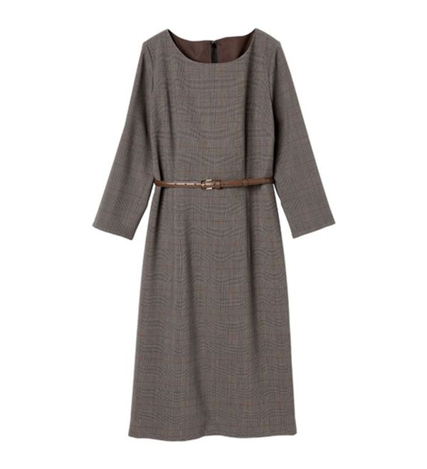 RANAN（ラナン）の「洗える！ベルト付タイトワンピース（その他ワンピース）」｜詳細画像