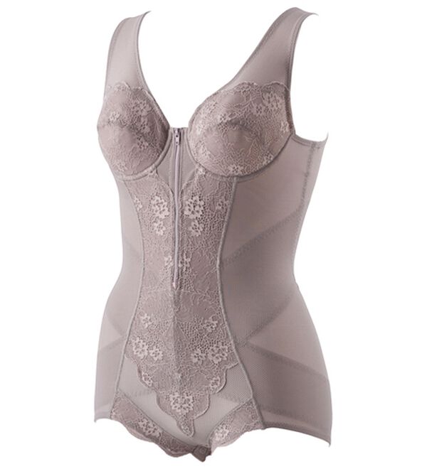 「【２色組】即効着やせメッシュボディスーツ（ボディスーツ・シェイパー）」｜詳細画像