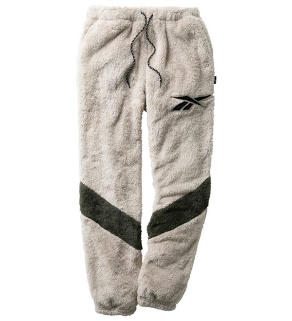 「＜リーボック＞ロゴデザインボアパンツ（メンズルームウェア）」｜ベージュ