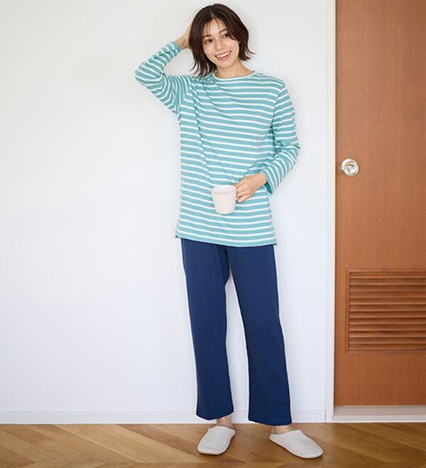 LAVIENNE（ラヴィエンヌ）の「【とろける肌心地】綿１００％あったかスムースパジャマ（パジャマ・ルームウェア）」｜詳細画像