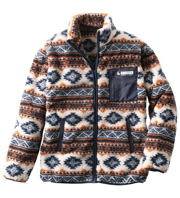 「軽くて暖か総柄ボアブルゾン（メンズブルゾン）」｜オルテガ