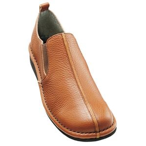 BELLUNA（ベルーナ）の「イタリアンレザーサイドゴア日本製シューズ（スリッポン）」｜キャメル