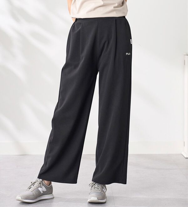 BELLUNA（ベルーナ）の「＜ＦＩＬＡ＞ジョーゼット素材タックワイドパンツ（ワイドパンツ・ガウチョ）」｜詳細画像