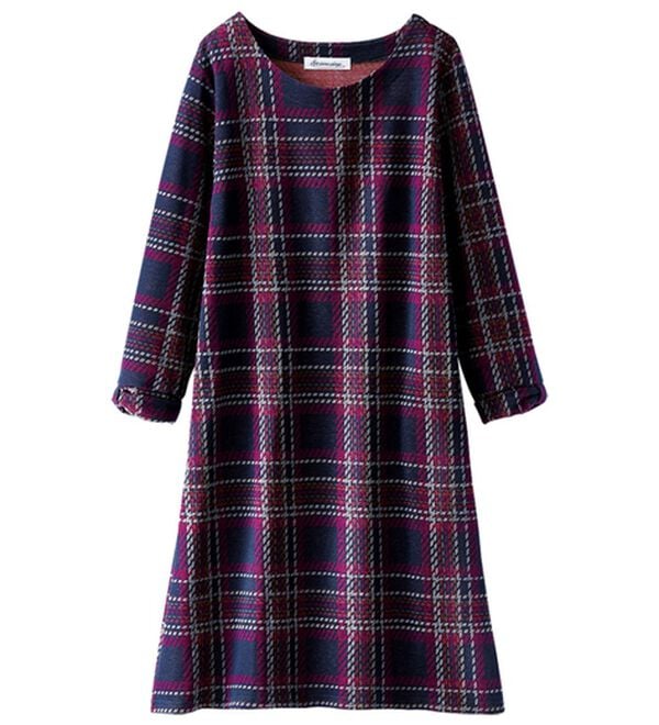 BELLUNA（ベルーナ）の「ダブルジャカード素材チュニックワンピース（チュニックワンピース）」｜詳細画像