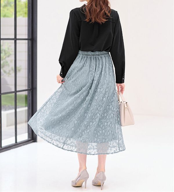 alotta（アロッタ）の「＜お客様企画＞ラメレースフレアースカート（ロングスカート）」｜詳細画像