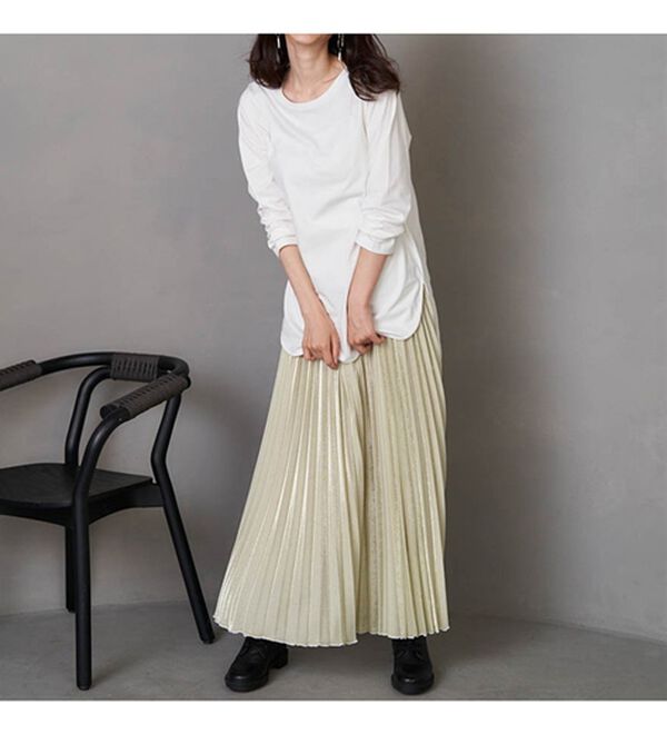 RANAN（ラナン）の「綿100％ラウンドヘムチュニック＜オーガニックコットン＞＜Beautiful Cotton＞（カットソー）」｜詳細画像