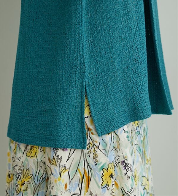 BELLUNA（ベルーナ）の「メッシュ素材トッパーカーディガン（ニットカーディガン）」｜詳細画像