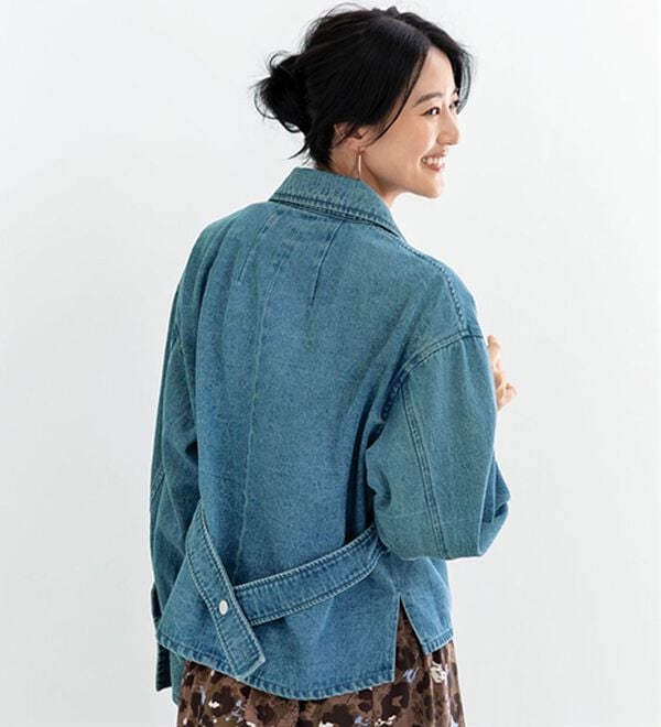BELLUNA（ベルーナ）の「アウターが着たくなったらデザインデニムジャケット（その他ジャケット）」｜ブルー