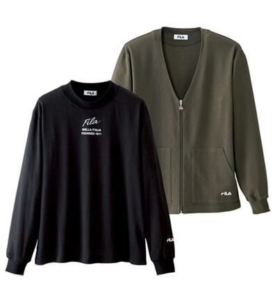 「＜フィラ＞ミラノリブカーデ＆Ｔシャツ（メンズＴシャツ）」