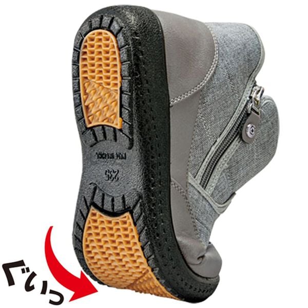 BELLUNA（ベルーナ）の「履き口ボアダブルファスナーショートブーツ（ブーツ）」｜詳細画像