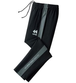 「＜ケイパ＞シアサッカージャージパンツ（メンズフルレングスパンツ）」｜ブラック