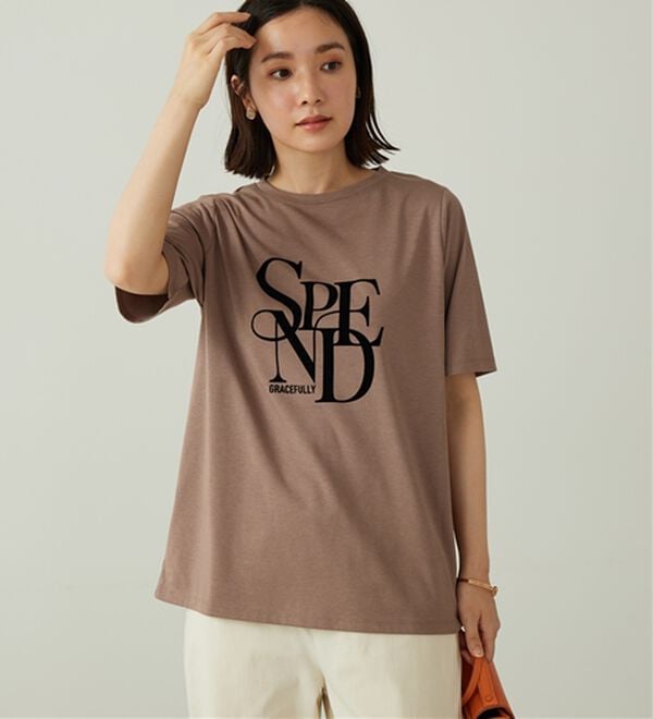 BELLUNA（ベルーナ）の「フロッキープリントロゴプルオーバー（カットソー）」｜詳細画像