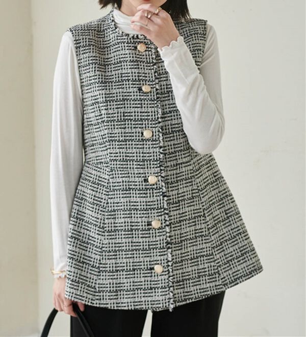 RANAN（ラナン）の「ペプラムツイードジレ（ジレ）」｜詳細画像