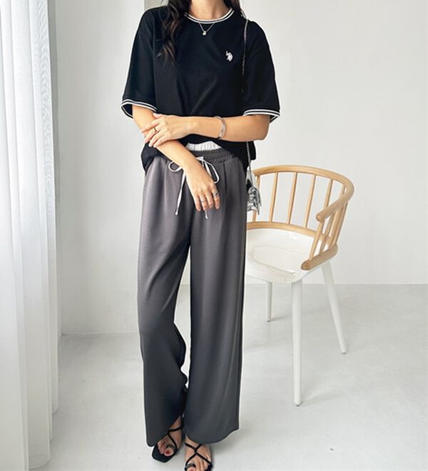 GeeRA（ジーラ）の「【ＵＳ．ＰＯＬＯ．ＡＳＳＮ】ライン配色Ｔシャツ（Tシャツ）」｜詳細画像