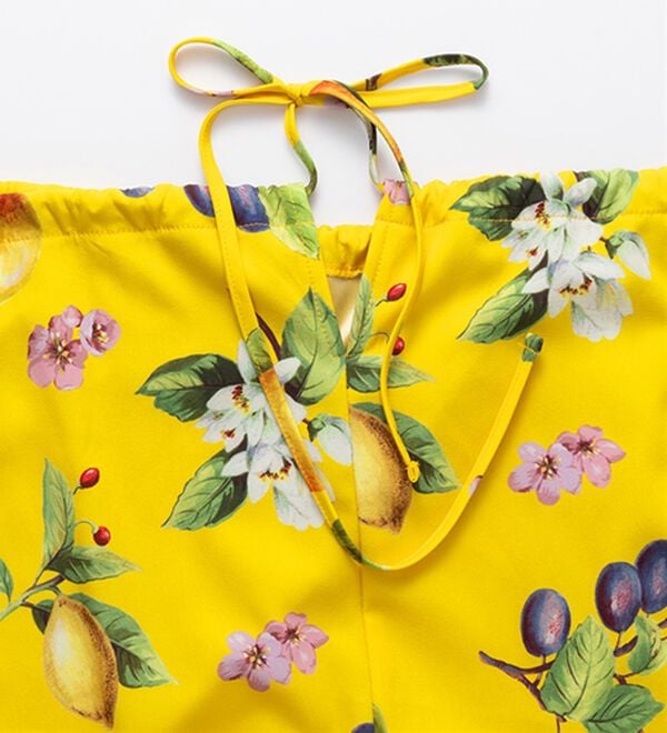 RANAN（ラナン）の「トロピカルプリントギャザーキャミワンピ（プリントワンピース）」｜詳細画像