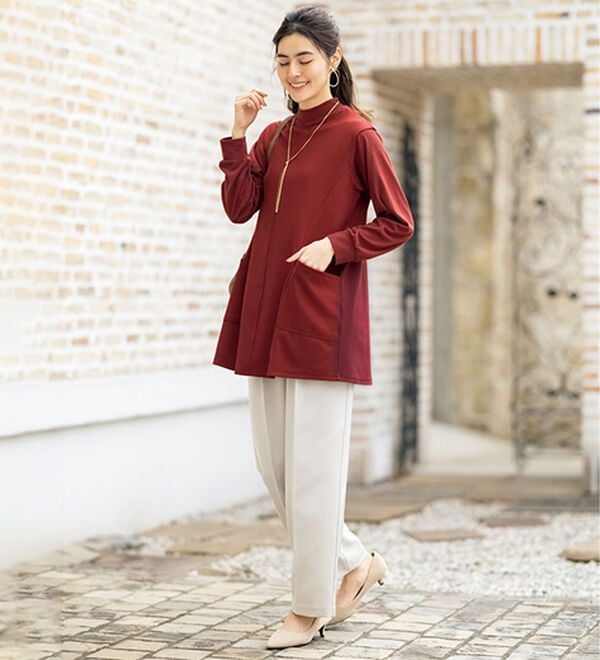 ルフラン（ルフラン）の「【３色組】パッと着て完成♪着映えチュニック（チュニック）」｜詳細画像