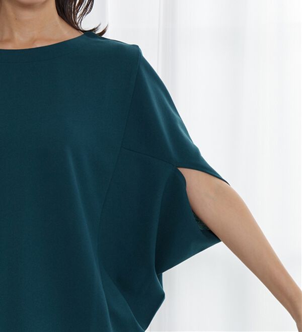 BELLUNA（ベルーナ）の「体型カバー！ポンチョプルオーバー（カットソー）」｜詳細画像