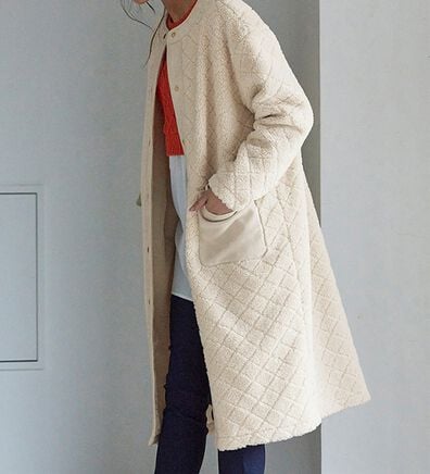 RANAN（ラナン）の「異素材デザインアウター（ロングコート）」