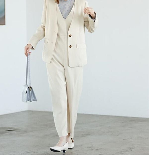 GeeRA（ジーラ）の「ジャケット＆ブラウス＆オールインワン3点セットスーツ（その他スーツ）」｜詳細画像