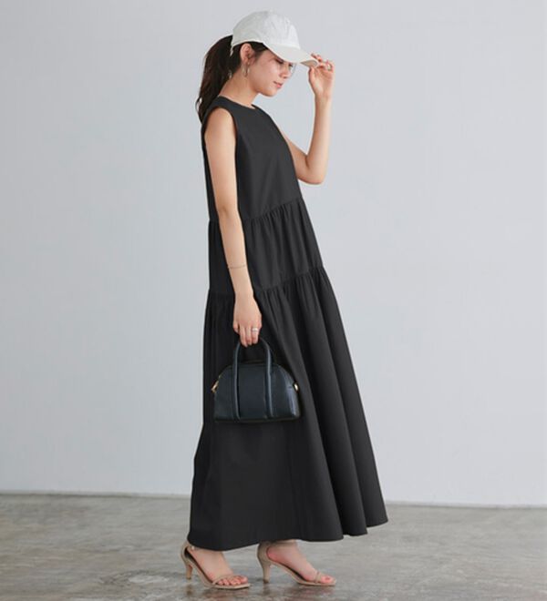 Pierrot（ピエロ）の「ラウンドティアードワンピース（カットソーワンピース）」｜詳細画像