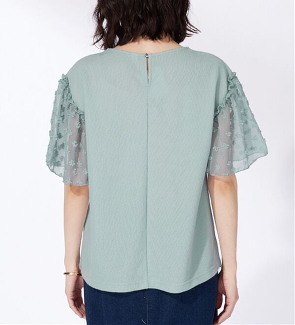 BELLUNA（ベルーナ）の「袖シアードット切替プルオーバー（カットソー）」｜詳細画像