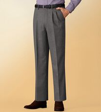 「裏フリースアジャスター付スラックス（メンズスラックス）」