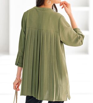 BELLUNA（ベルーナ）の「【新色追加】機能付！バックプリーツチュニック（チュニック）」｜詳細画像