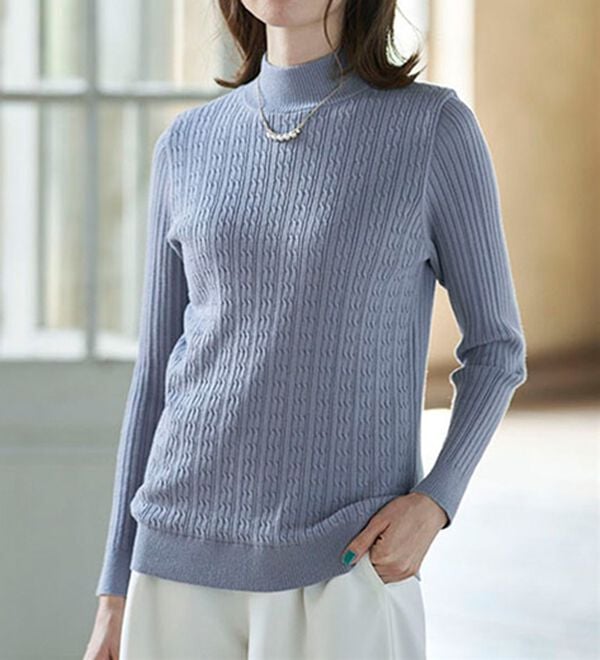 BELLUNA（ベルーナ）の「洗える！裏ベロアあったかセーター（ニット・セーター）」｜詳細画像