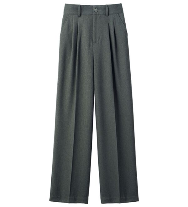 ルフラン（ルフラン）の「こ綺麗こなれたパンツ（フルレングスパンツ）」｜杢チャコール