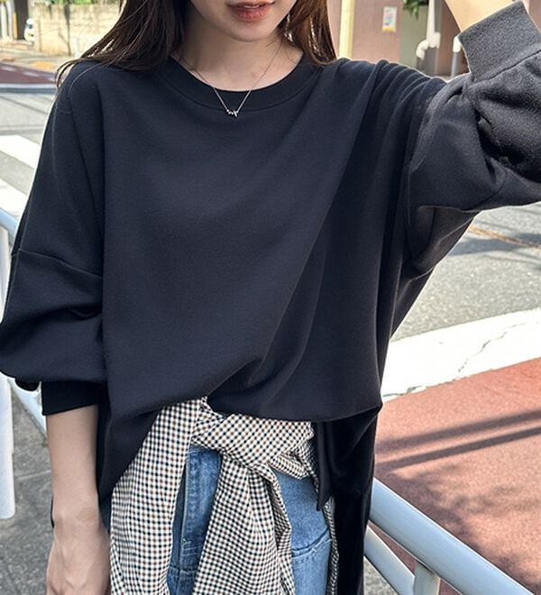 RANAN（ラナン）の「オーバーサイズスウェットＴ（カットソー）」｜詳細画像